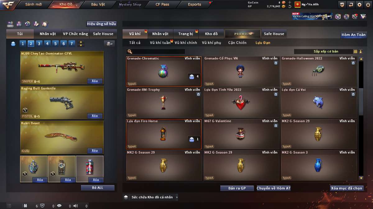 shop acc cf uy tin gia re